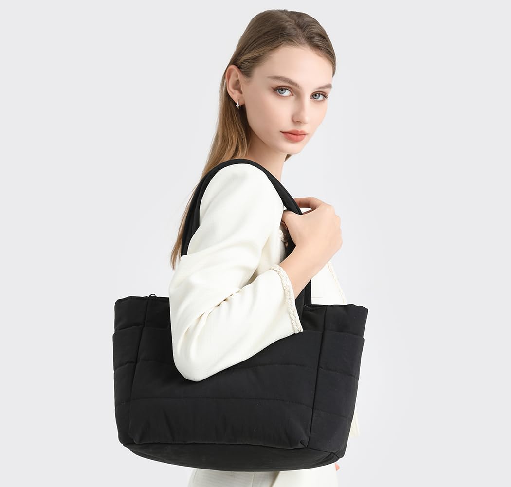 Covelin Lightweight Puffy Tote Bag for Women - Spacious, Versatile, and Practical Everyday Carry-All - Image 2