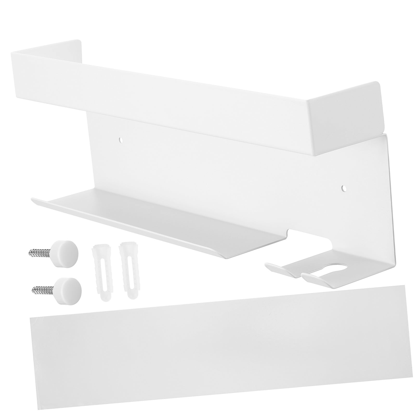 SOIMISS Aluminium Föhnhalter Wandmontage Ohne Bohren Haartrockner Organizer Halter Für Lockenstab Glätteisen Platzsparend Einfach Zu Montieren Weiß