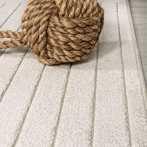 JONATHAN Y Odense High-Low Angle Ivory/Cream Indoor/Outdoor Area Rug, 10x13, Pet Friendly, Non-Shedding, Stain Resistant, Easy-Cleaning for Backyard, Patio, Porch (SCN101A-13) - Image 7