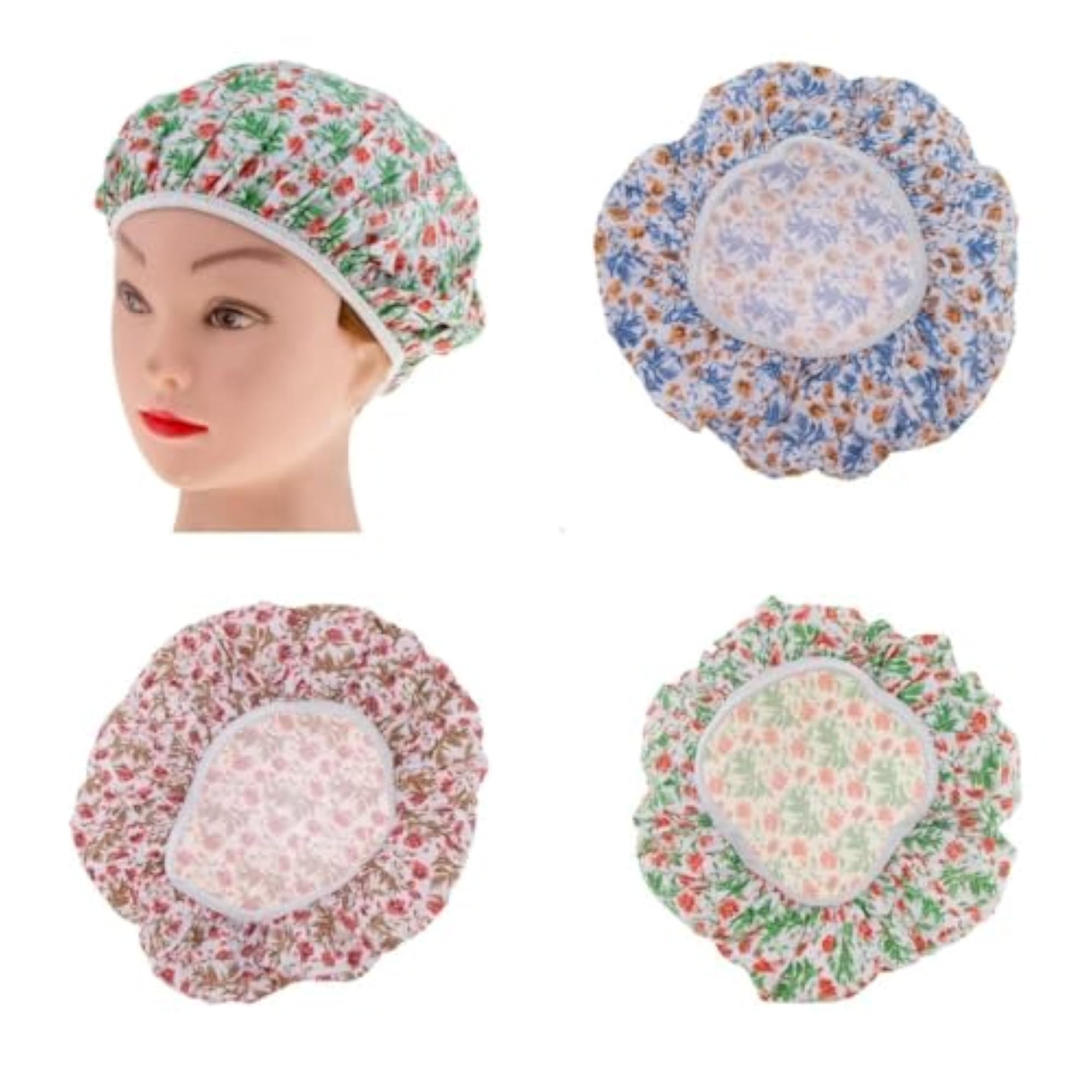 Women's Elastic Bathing Shower Cap for Salon Use