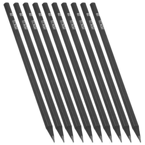MAGICLULU Lápices hexagonales negros 2B pack x10 miniatura 1
