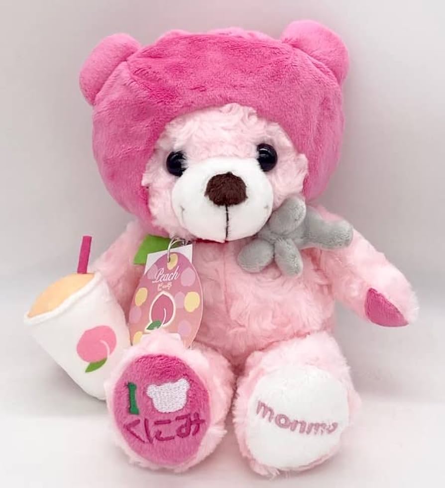 Amazon.co.jp: ご当地ベア 国見SA下りピーチ ぬいぐるみS 藤二誠