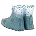 Blue Raindrops XXL Reusable Waterproof Guard Slip-resistant Women Girls Shoe Covers