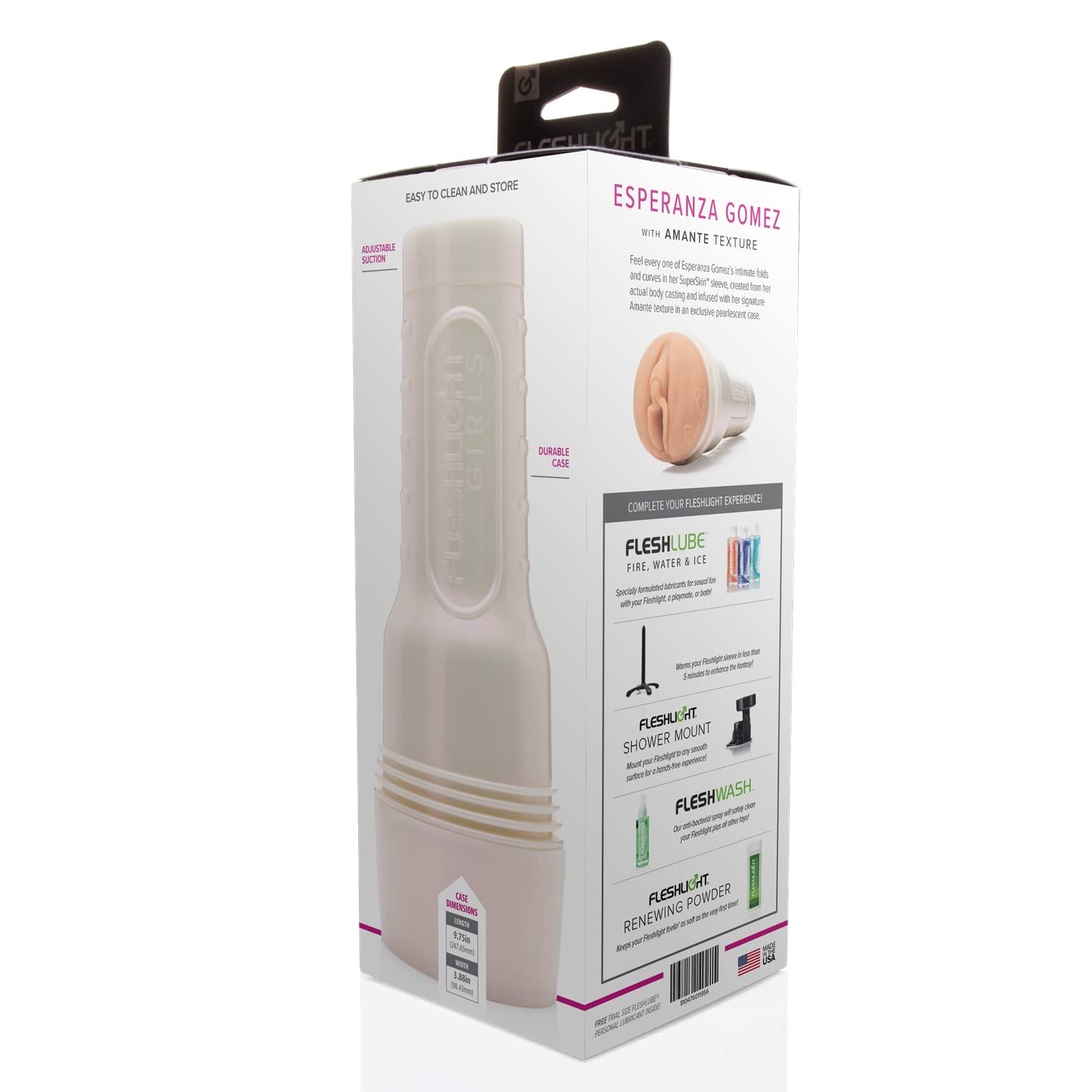 Fleshlight Esperanza Gomez Amante (Lady) - Masturbateur Homme Real Experience - Sensation Intense - Facile à Nettoyer
