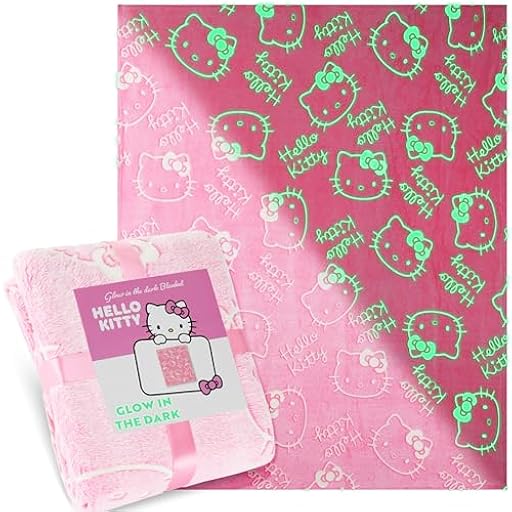 Get Trend Hello Kitty Sanrio Manta Que Brilla en la Oscuridad 130x150cm para Niños y Adultos, Ideal para Cama o Sofá, Diseño Decorativo, Regalo Original (Rosa Hello Kitty) | Ya disponible en tu tienda friki favorita! En mundofriki.es!