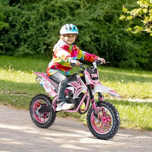 leasote Kids Dirt Bike, 49cc 2-Stroke Off Road Motorcycle Mini