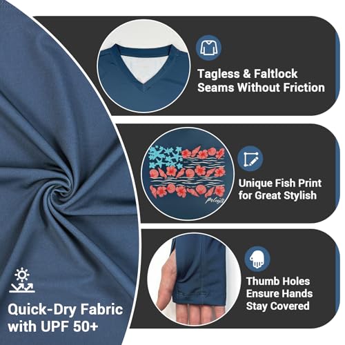 Palmyth Fishing Shirts for Women UPF 50+ Long Sleeve Fishing Shirt with Sun Protection Lightweight Quick-Dry T-Shirt3