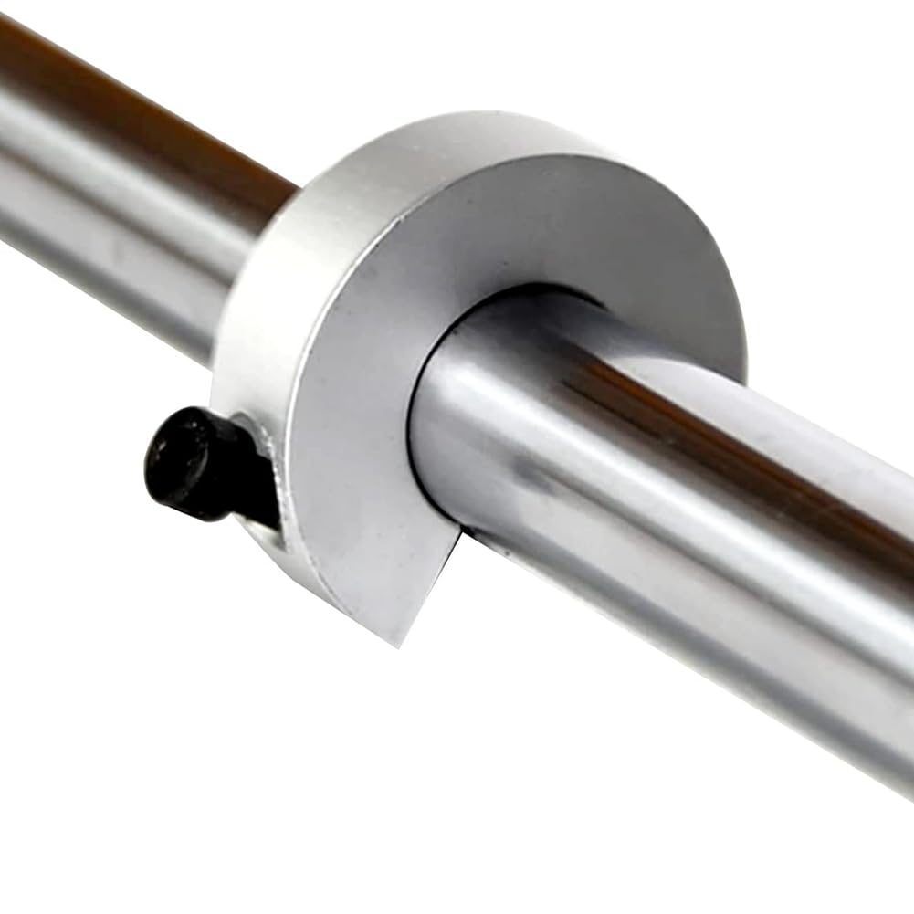 SBR20 Lot de 4 manchons de butée linéaire pour rail linéaire, anneaux de fixation de délimitation d'arbre en alliage d'aluminium avec vis, manchons de butée d'arbre pour rail linéaire