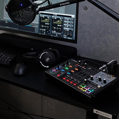 Image of Yamaha AG08 Black 8-Channel USB-C Audio Interface and Live Streaming Mixer | with DSP Effects, Cubase AI & WaveLab Cast