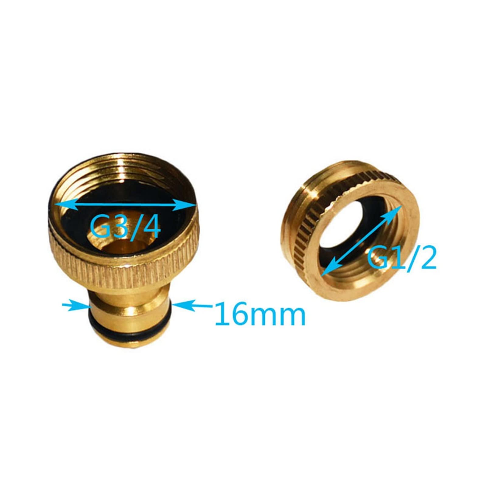 Brass Connettore rapido Giardino Attrezzatura in ottone 1/2 Connettore rubinetto Connettore 'acqua Connettore Acqua Connettore 3/4 Connettore di rame