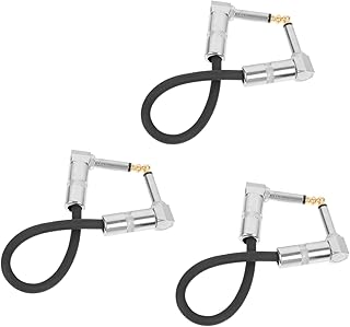 Parliky 3 Pçs Cabo De Efeito Cabos De Instrumento De Guitarra Baixo Cabo Estéreo Cabo De Amplificador De Guitarra Cabos De Pedal De Guitarra Placa De Pedal De Guitarra Peça De Guitarra