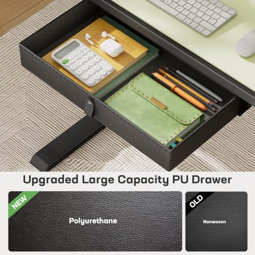 Image of Marsail 48x24 Electric Standing Desk - Adjustable Height Computer Desk with Memory Presets, Storage Bag & Cable Management for Home Office & Gaming Workstations