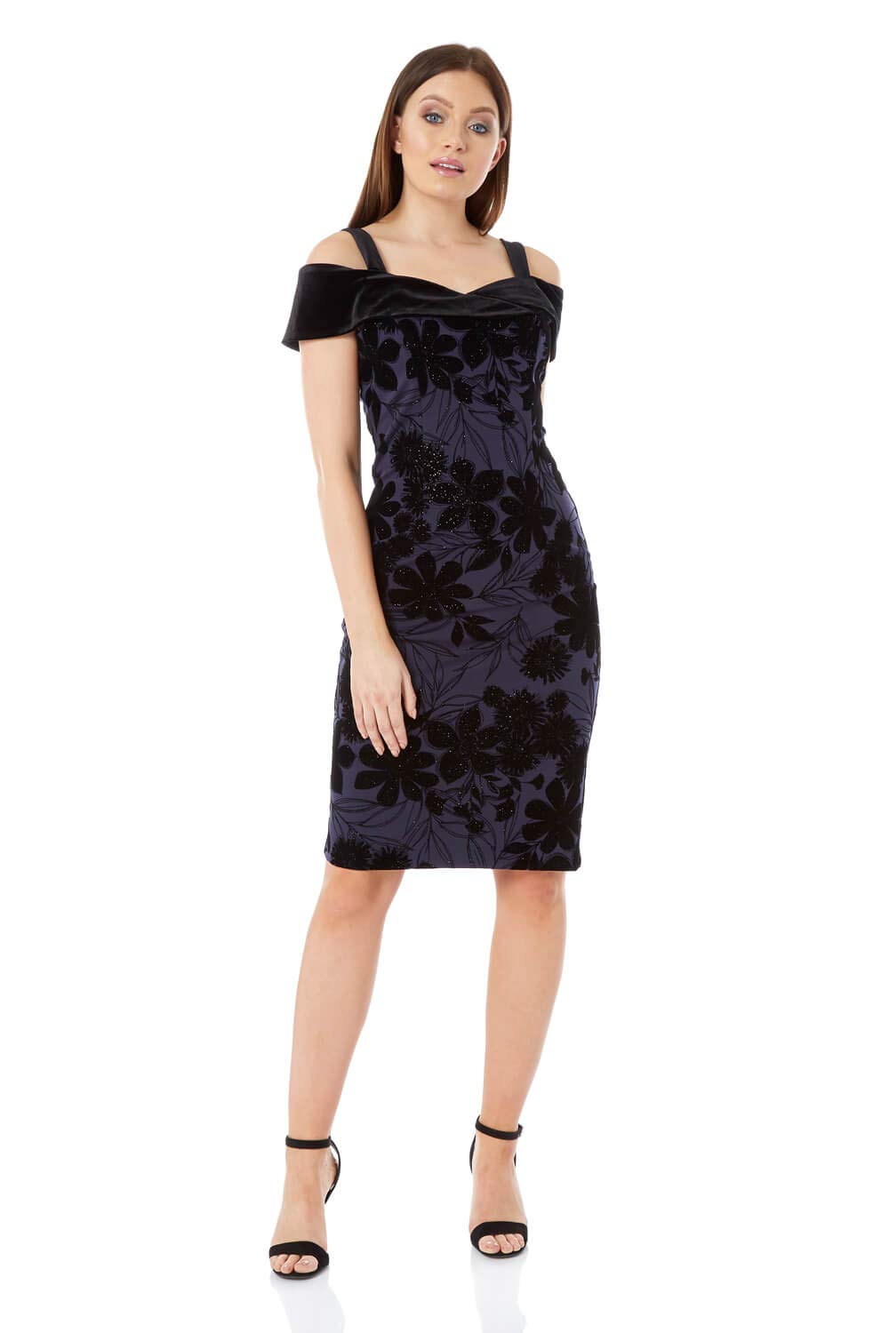roman velvet dress