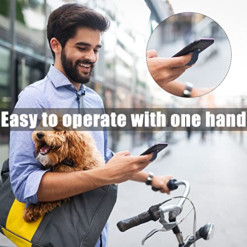 Image of Weewooday 6 Pieces Phone Grip Holder Cell Phone Grip Strap Telescopic Finger Strap Stand Universal Finger Kickstand for Most Smartphones(Charming Colors,Classic)