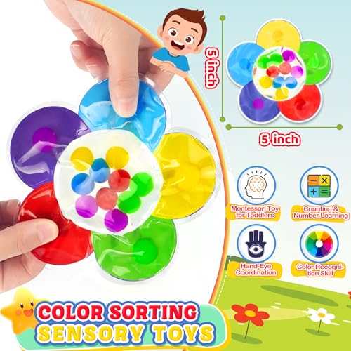 6PC Sensory Toy Pack Travel Toys for Toddlers Kids Autism Airplane Car Travel Preschool Activities Road Trip Essential Autistic ADHD Fidget Classroom Must Have for Kid Christmas Stocking Stuffers