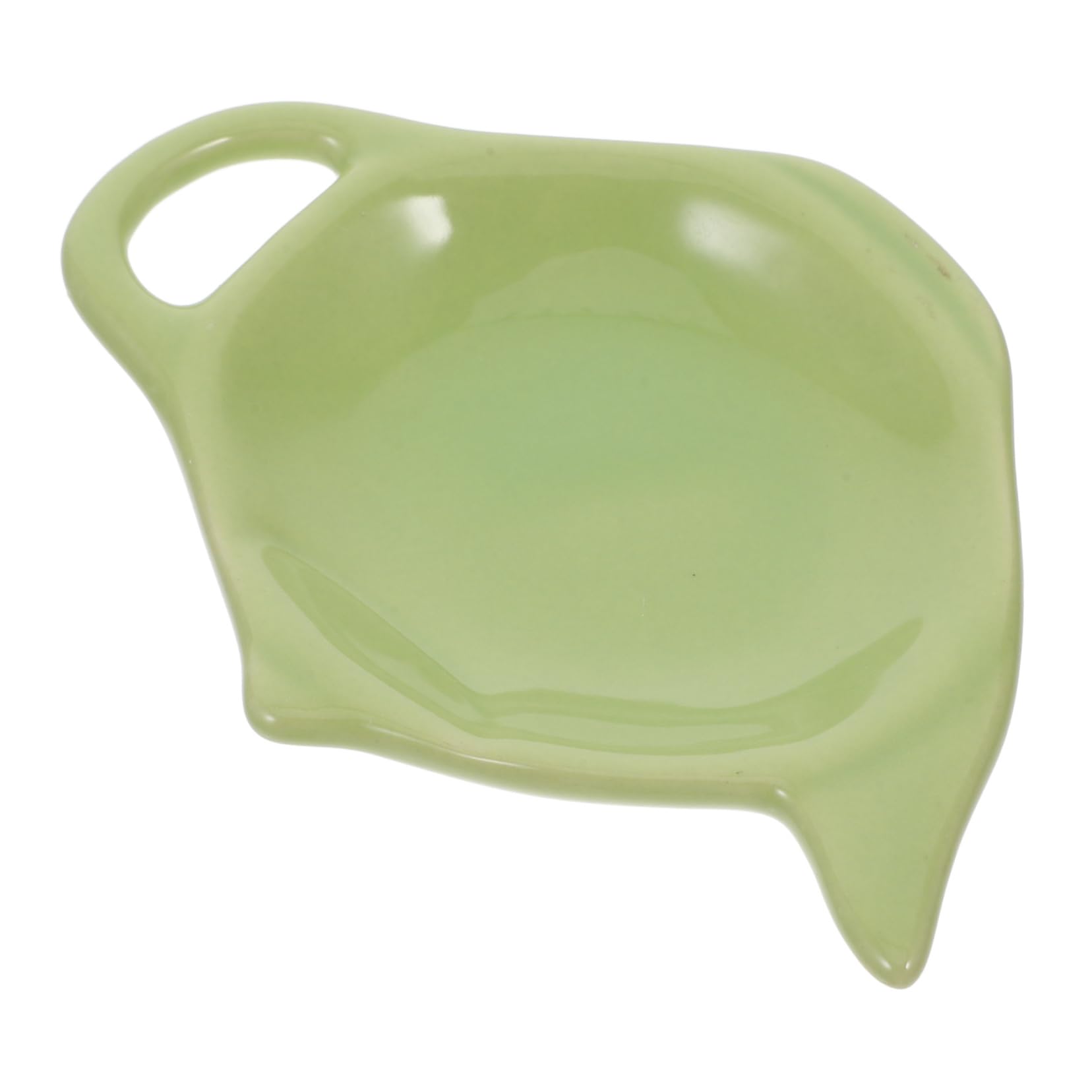 OKUMEYR Ceramic Teapot Shape Tea Bag Tray Coaster Resting Saucer for Desk Tea Organization