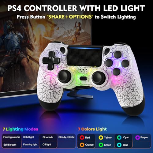 Tianhoo Wireless Controller For Ps4 With Led Light thumb #2