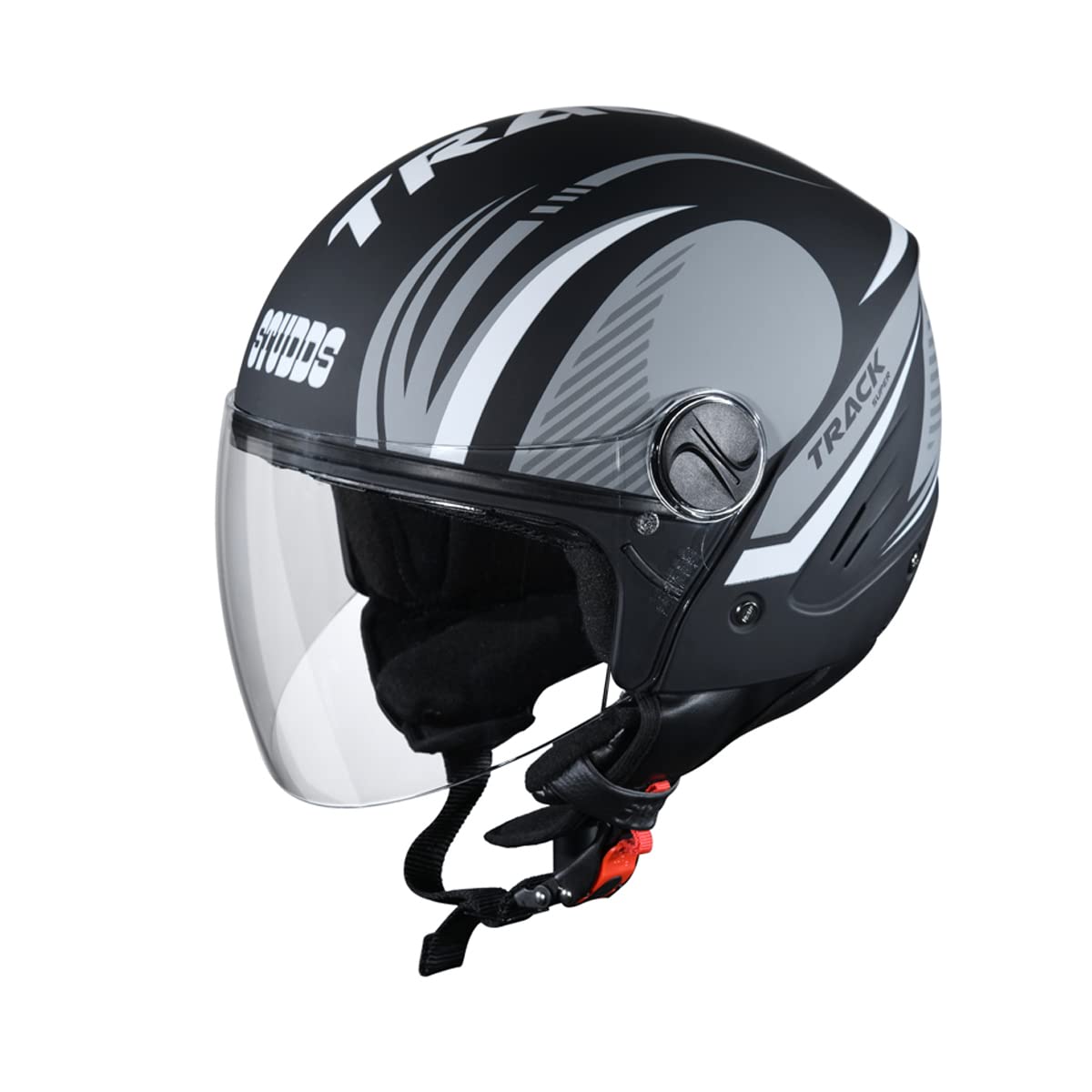 STUDDS Track D3 Open FACE Helmet N4 MATT Black-M