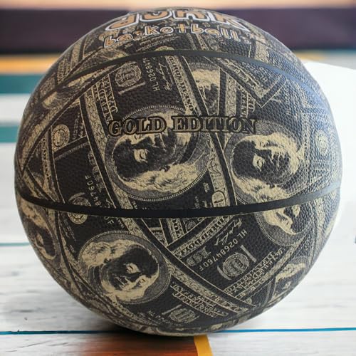 Balón de baloncesto de cuero compuesto negro Dunk Balls para interior y exterior