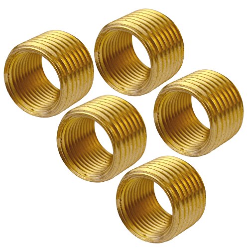 Casquillo adaptador roscado 1/2 macho 3/8 BSP hembra, conector para tubería de aire 5PK FT067 2