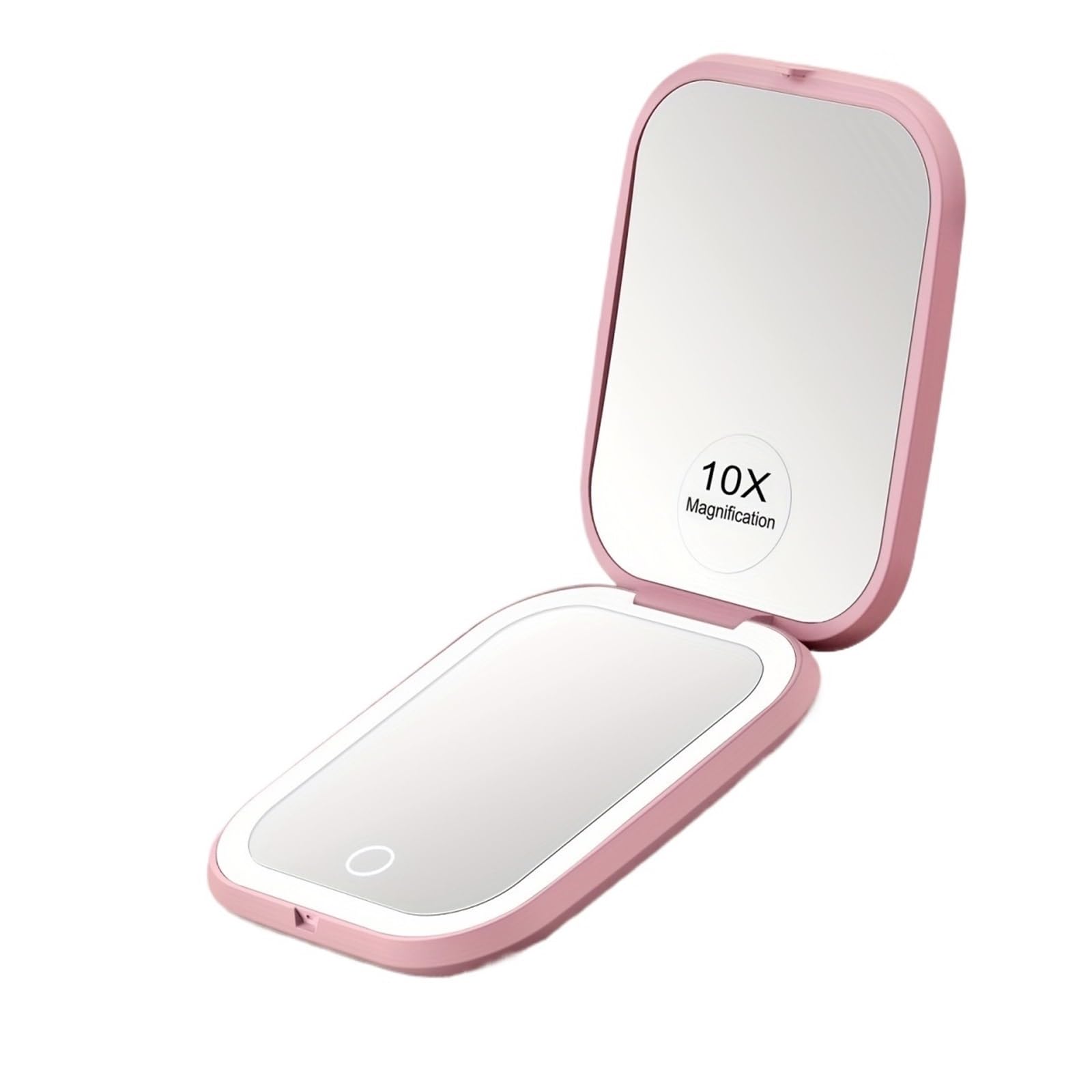KTMBOHU LED Makeup Mirror With Light Pink Makeup Mirror
