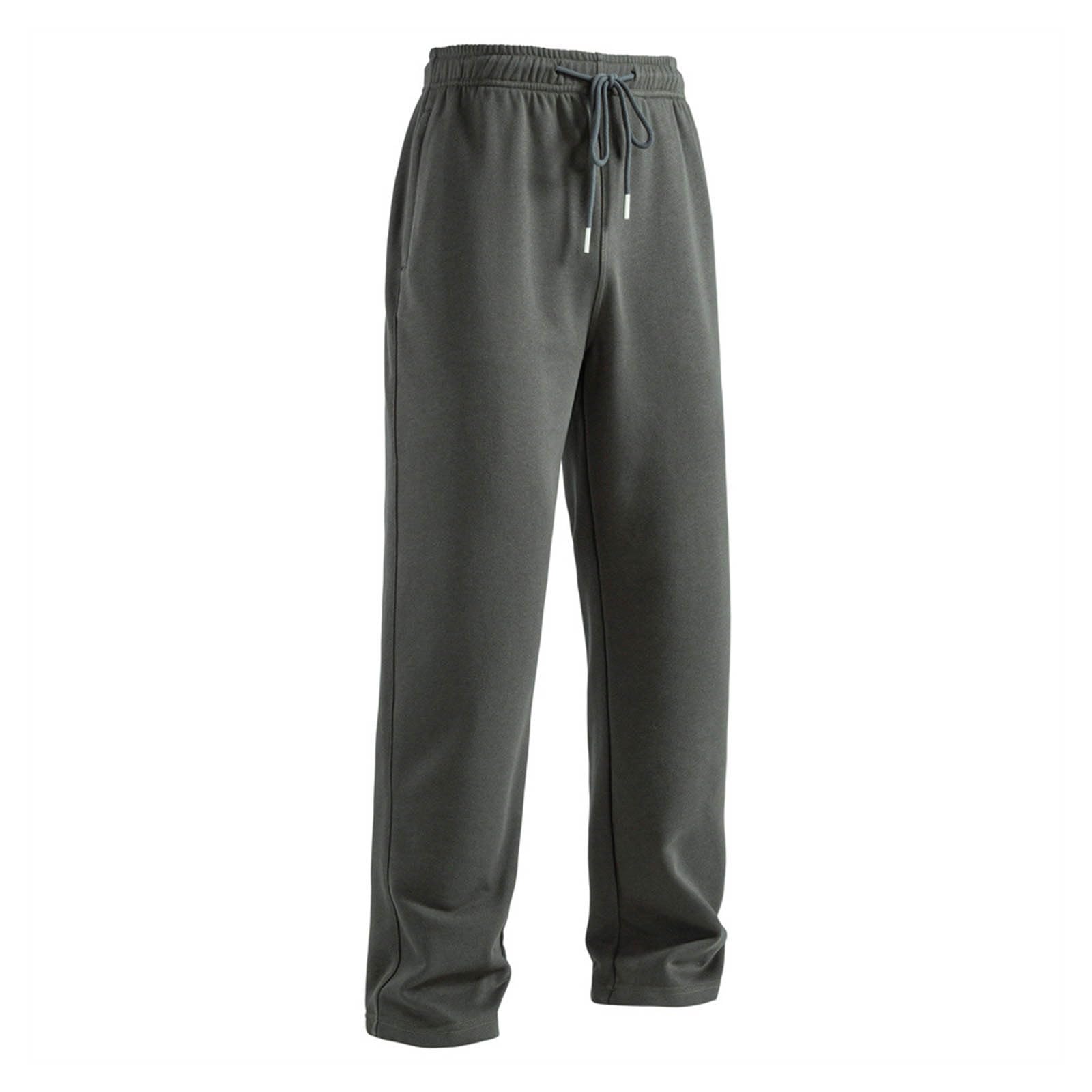 Freizeithose für Herren, Vielseitige Hose Unifarben Freizeithose Herren Kurzgröße Jogginghose Baumwolle Slim Fit Jogginghose Grau Thermoarbeitshosen Jeans Regular Fit