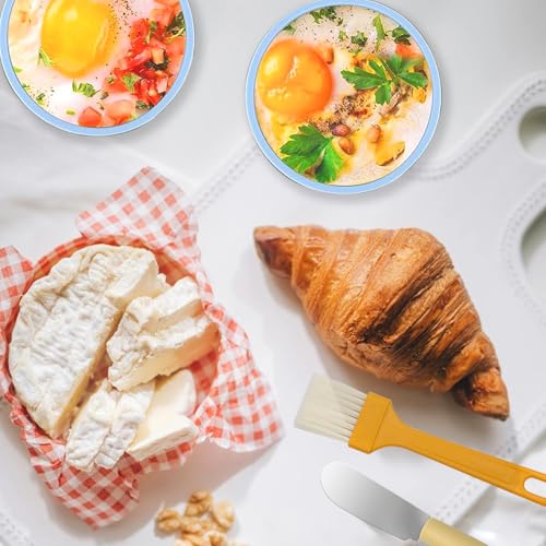 Blue Silicone Air Fryer Egg Mold 3 Pack - Reusable Egg Bite Maker for Air Fryer, Oven & Microwave, BPA Free, Dishwasher Safe, Non-Stick Breakfast Accessories, Individual Microwave Egg Cooker