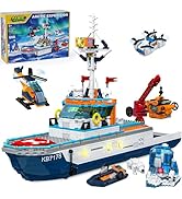 Amazon.com: Glikid City Boat Building Set with LED Lights, Arctic