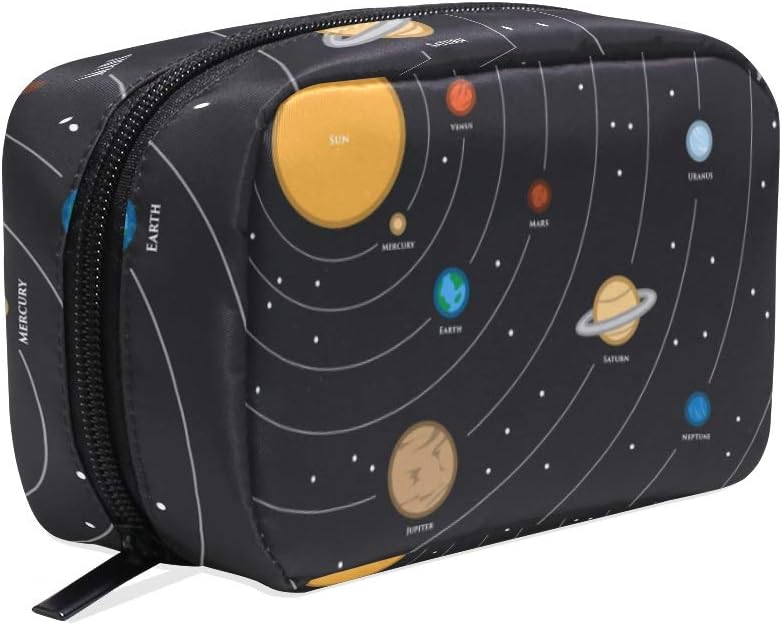 Trousse De Maquillage Avec Motif Tête De Mort Rose Pivoine Fleur Grande