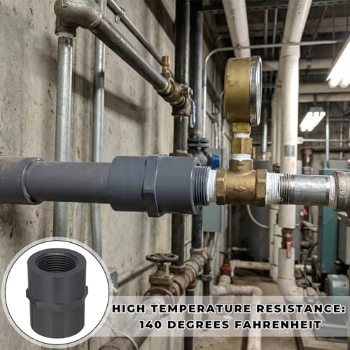 Image of 8 Pcs 1 Inch PVC Pipe Fitting Female Adapter Schedule 80 Socket x Npt Compatible with 835 Series Heavy Duty Industrial Grade Corrosion Resistant Plumbing Irrigation Connector for Water