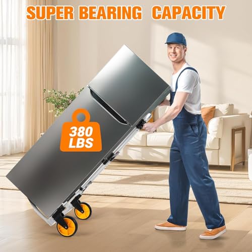 Carretilla plegable de mano YUEWO con capacidad 380 lb miniatura 5