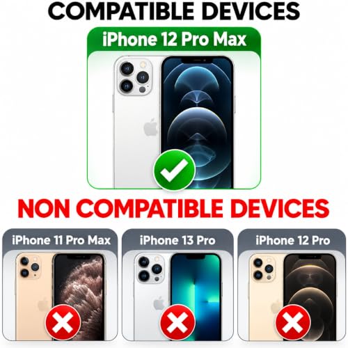 Image of Tempered Glass Screen Protector for iPhone 12 Pro Max (6.7 Inch) , 9H Hardness, HD Clear, Bubble-Free, Case Friendly, Anti-Scratch, Screen Guard Full Adhesive, Easy Installation (iPhone 12 Pro Max), Pack of 1