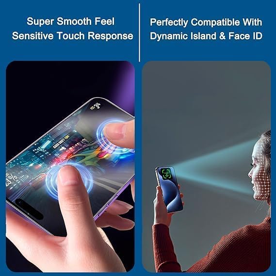 Image of Tempered Glass Screen Protector (For iPhone 16 Pro (Privacy))