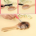 Giantree 2/4 Pcs Hair Brush Cleaning Tool, Comb Cleaner Brush Remove Hair Brush Cleaner Rake Mini Hair Brush Remover for Removing Hair Dust Home and Salon Use (Plastic Handle Rake)(2pcs) - Image 5