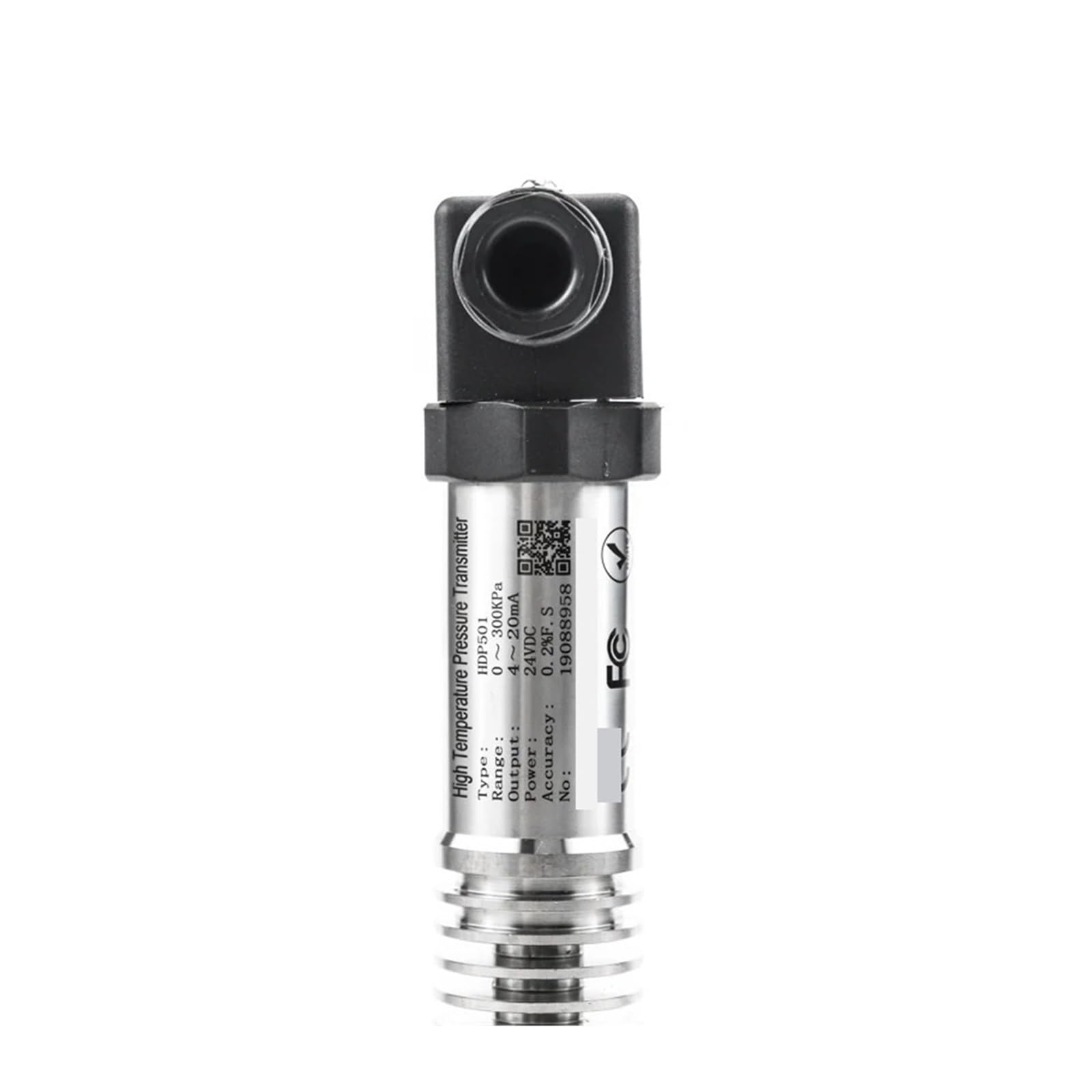 Transmisor de presión Transductor de presión piezoresistivo del Sensor de Interfaz de Aceite de Agua de Alta Temperatura del transmisor de presión Rs485(0-10V no Display,0-10Mpa)