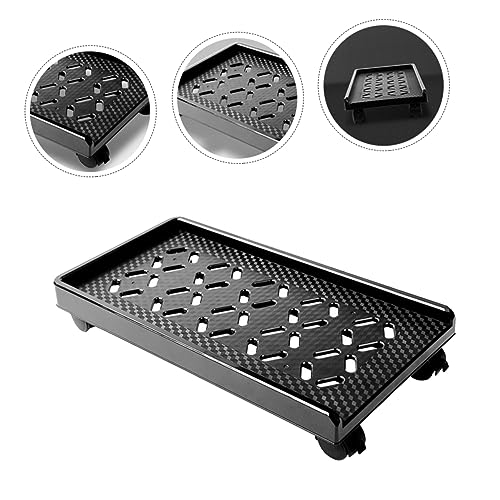 Soporte móvil para CPU TEHAUX con ruedas freno y disipación de calor, para torres de computadora miniatura 6