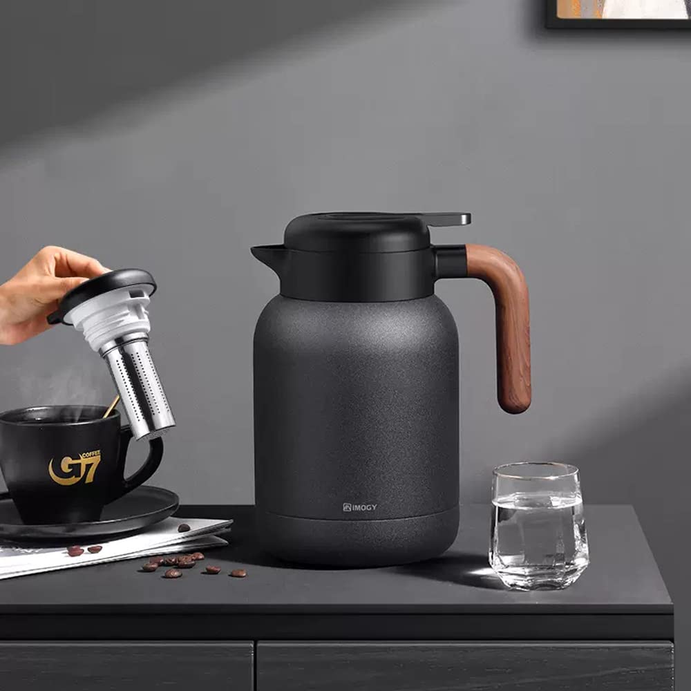 Amazon | TIMEDEEP 保温ポット 大容量 卓上ポット サーモス ポット 1L