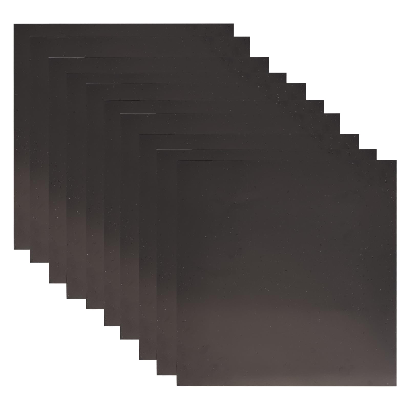 NICENEEDED 10 PCS 10.2 x 10.2 Inch Laser Engraving Marking Paper, Black Laser Dimming Paper Laser Engraving Test Focus Paper