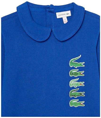 Lacoste Girls' Back Closure Crocodile Polo Dress3