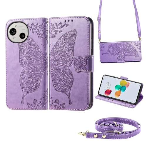 Tuxiwei �V���[�v AQUOS R10 �X�}�z�P�[�X �蒠�^ ���|�� �΂ߊ|�� �g�уX�g���b�v �R�t�� �΂߂��� �������y3D�G���{�X�f�U�C�� ������ �̉� ��䶗� �t�@�b�V�����f�U�C���̒��̗��ʁz����PU���U�[ �A�N�I�Xr10 �J�o�[���z�^�y�΂�