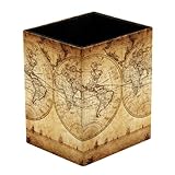 Porte-stylo de grande capacité pour bureau : 9,1 x 7,7 x 11 cm. Le pot à crayons peut contenir de nombreux stylos, crayons et pinceaux de maquillage. Il peut également servir d'organisateur de papeterie ou de boîte de rangement de maquillage. Le pot à crayons ne prend pas de place sur le bureau et ne nécessite aucun assemblage.