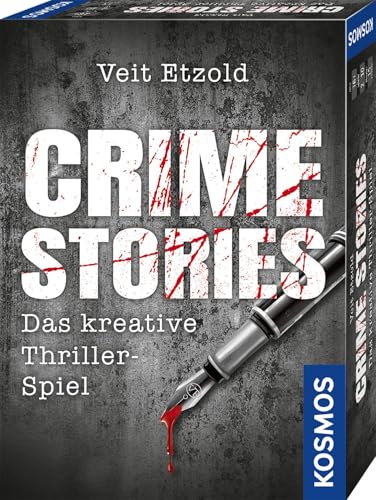 KOSMOS 695224 Veit Etzold - Crime Stories, Das kreative Thriller-Spiel, Krimi Kartenspiel, spannende Rätsel ab 16 Jahre