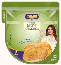 Talod Kasuri Methi Khakhra | Crispy Roasted Gujarati Snack | Made with Fenugreek (Methi) | Healthy Ready-to-Eat Khakhra | Light & Crunchy Tea-Time Snacks | No Fry, Travel-Friendly - 180gm