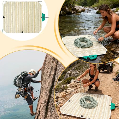 Sac de corde d'escalade pliable, fourre-tout imperméable d'alpinisme et camping