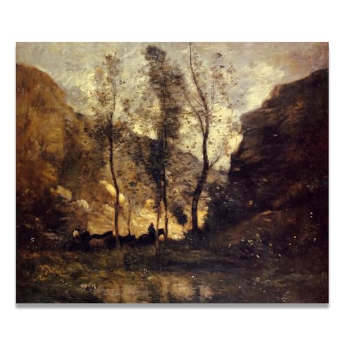 Toile paysage campagne française pour réchauffer un grand mur vide