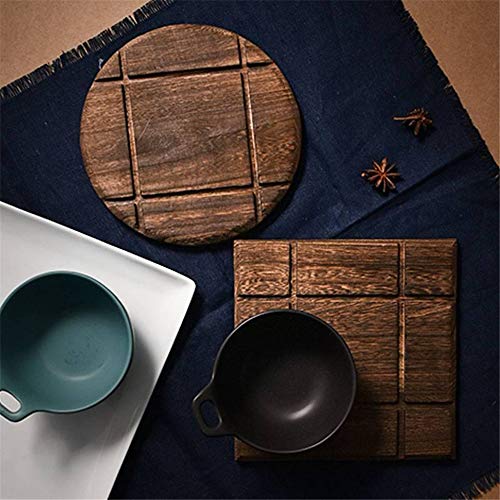 3 Pcs Wooden Kitchen Trivets for Hot Dishes Countertops Trivets Stove Trivets Dining Table Vintage Wood Trivet Decorative Pot Trivet