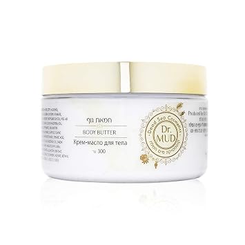 Dr. Mud Dead Sea Body Butter Shea Butter Body Moisturizer with Natural Dead Sea Minerals & Fruit Extracts Nourish, Moisturize & Condition Dry Skin Hand & Body | 300g 300 gr, Coconut