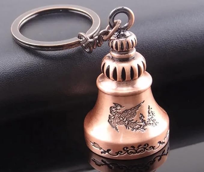 Image of Guardian Bell KeyChain Tibetan Key Chain Good Luck Key Chain