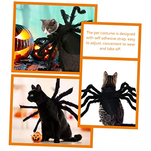 Disfraz Para Mascotas Tema Araña Halloween Negro miniatura 3