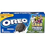 Oreo Galletas de Chocolate Rellenas con Crema Sabor Vainilla, La Galleta Original, Paquete de 440 g